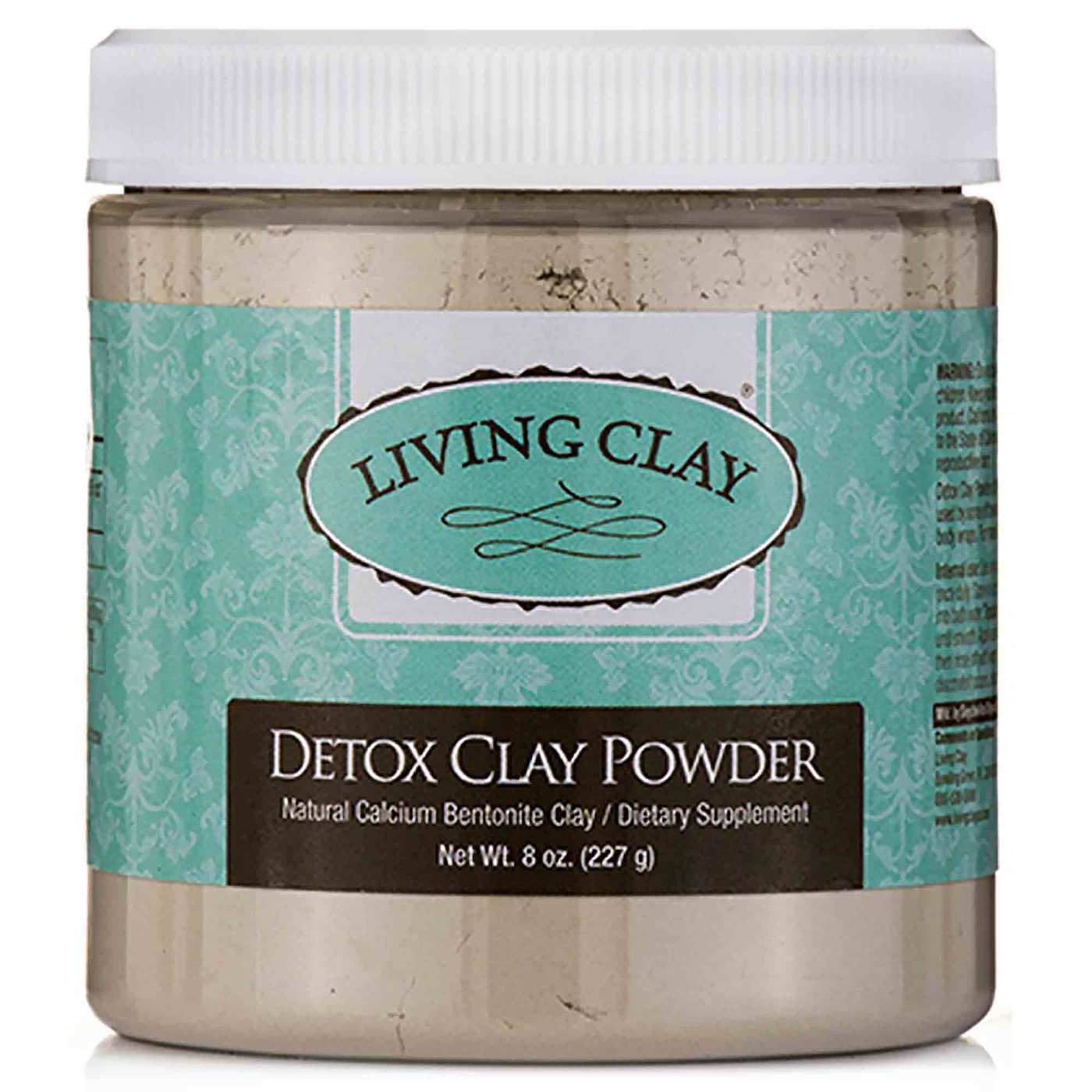 Living Clay Detox Bentonite Clay Powder 8oz (227g)