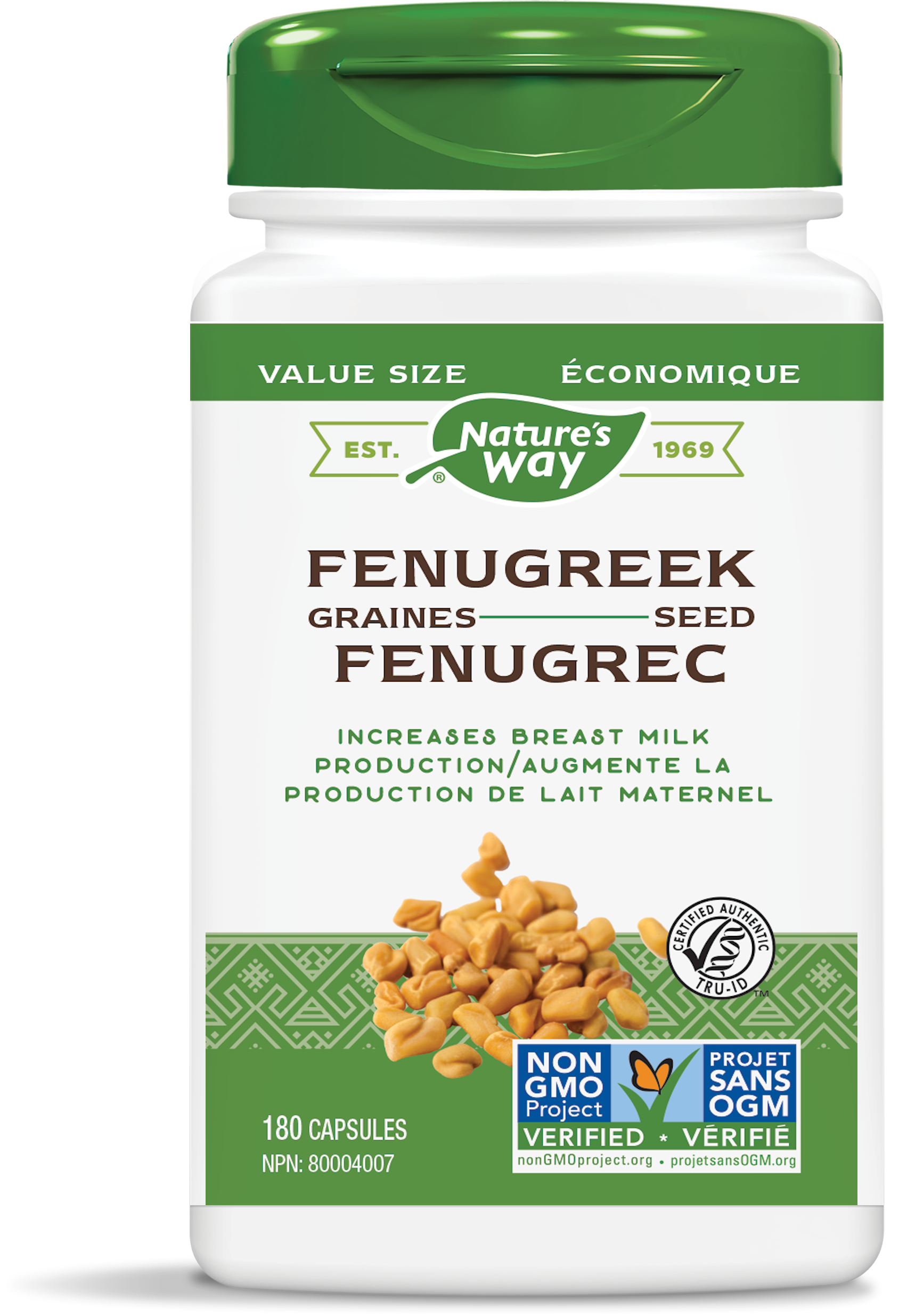 Nature's Way Fenugreek 610mg 180 Capsules