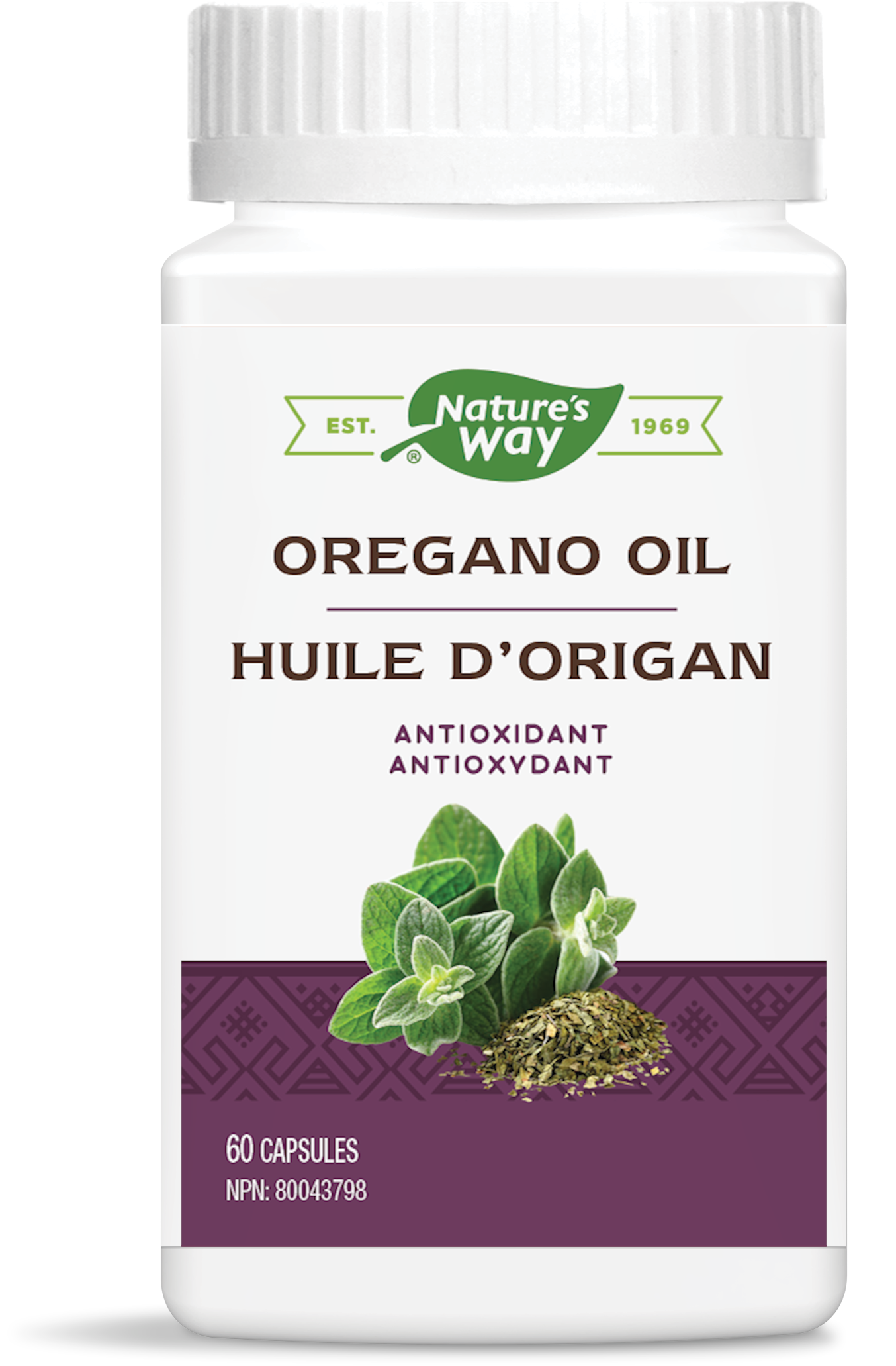 Nature's Way Oregano Oil 60 Liquid Vegetarian Capsules