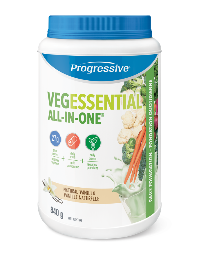Progressive VegEssential All-In-One Natural Vanilla 840g