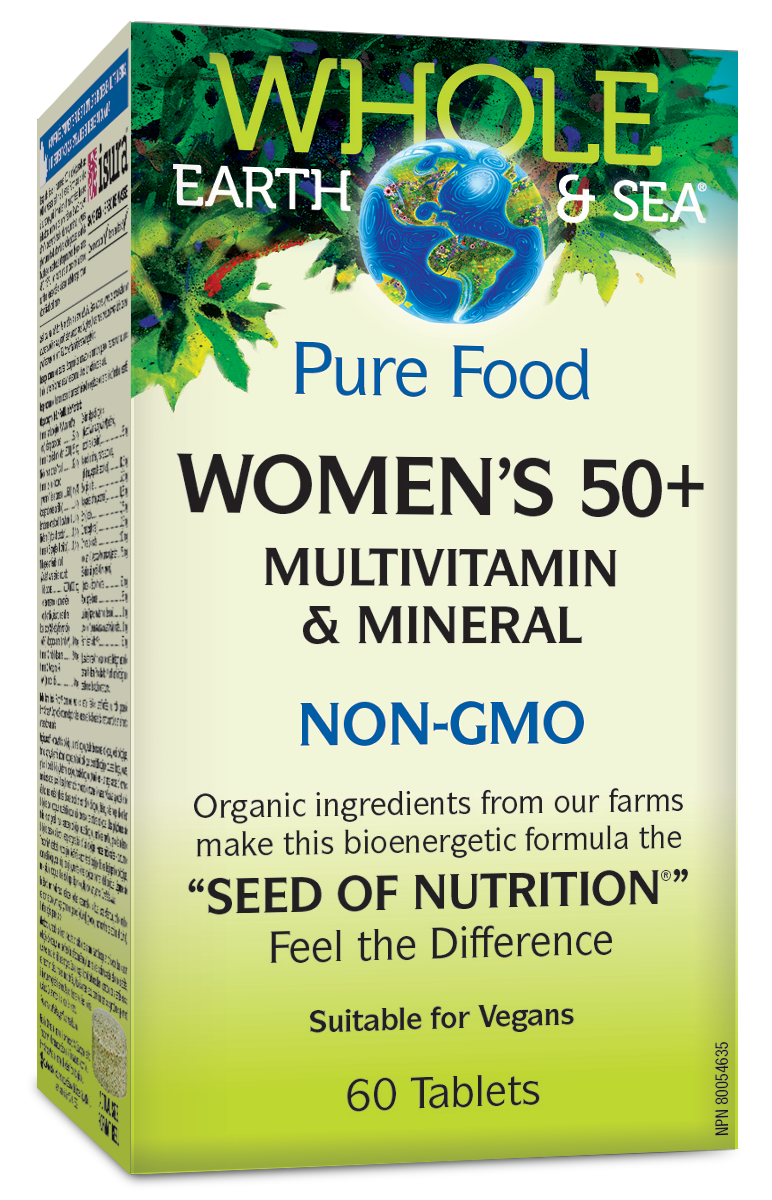 Whole Earth & Sea Women's 50+ Multivitamin & Mineral  NON-GMO 60 Tablets