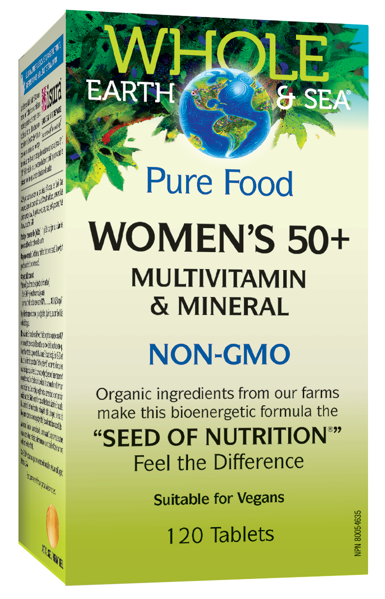 Whole Earth & Sea Women's 50+ Multivitamin Non-GMO 120 Tablets
