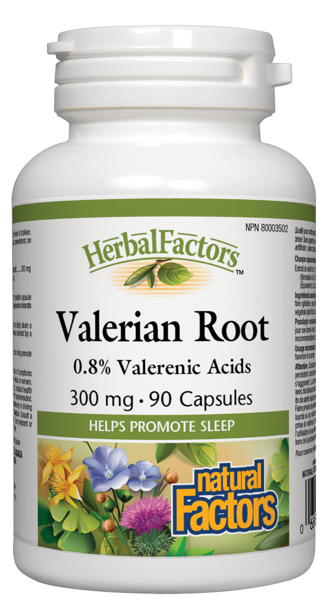 Natural Factors HerbalFactors Valerian Root 300mg 90 Capsules