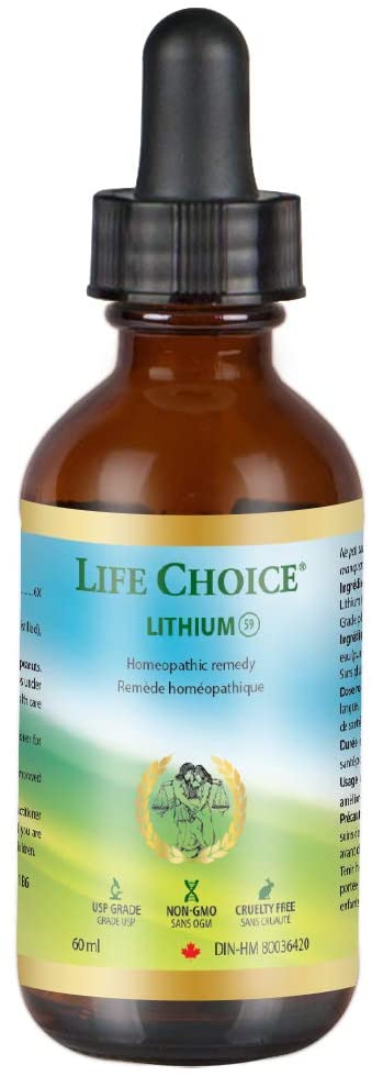 Life Choice Lithium Homeopathic Remedy 60mL