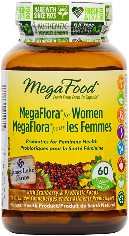 MegaFood Megaflora For Women 60 Vegetarian Capsules