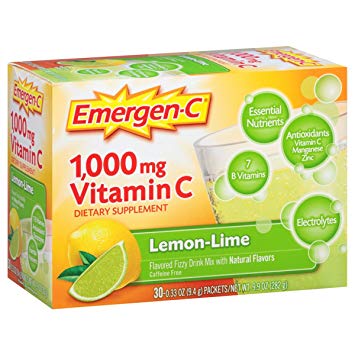 Emergen-C Lemon Lime Single Pack 30/Pack