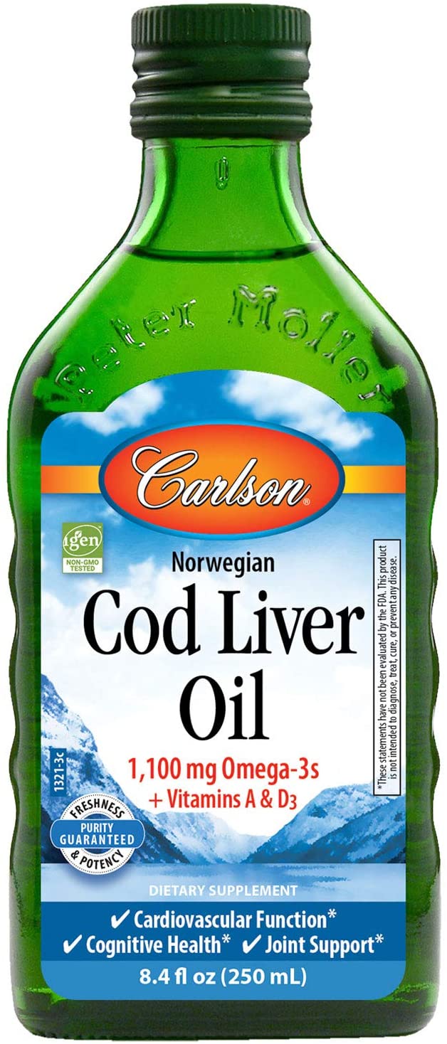 Carlson Norwegian Cod Liver Oil Unflavoured 250ml