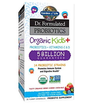 Garden of Life Dr. Formulated Organic Kids+ Probiotics 30 Chewable Tablets