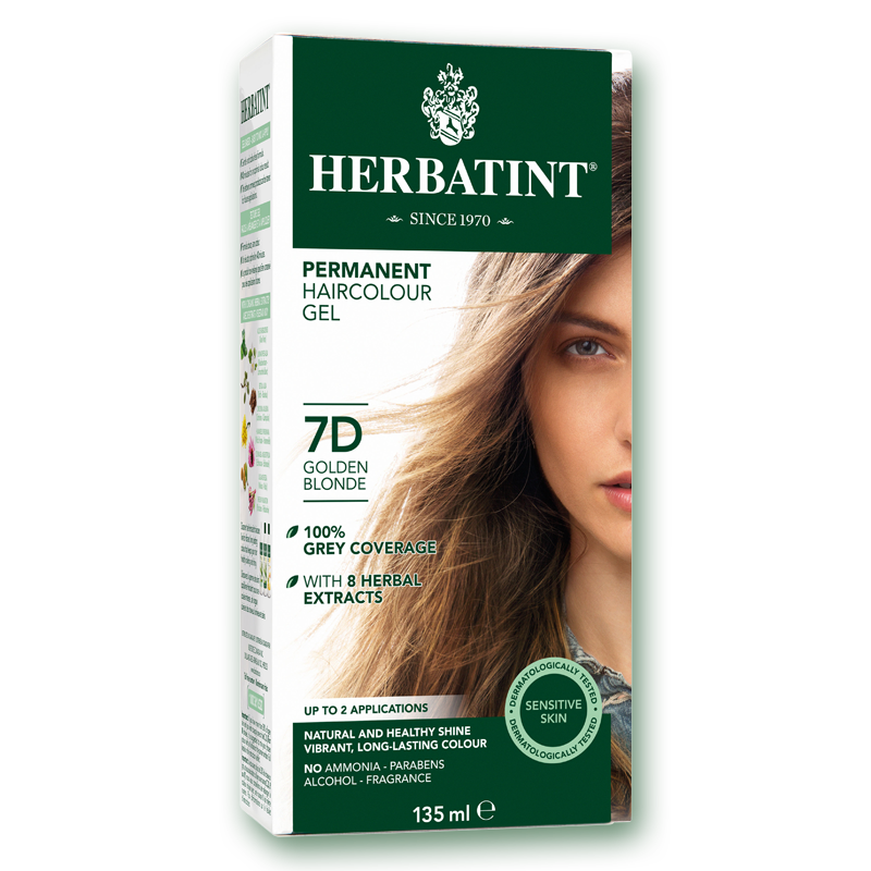 Herbatint Permanent Hair Colour 7D Golden Blonde 135ml