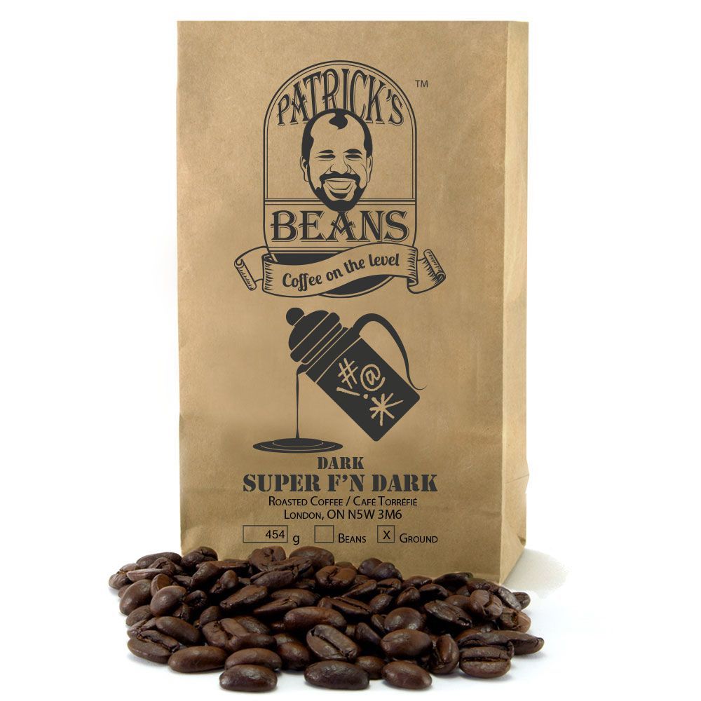 Pat's Beans 454g Ground Super F'N Dark Roast