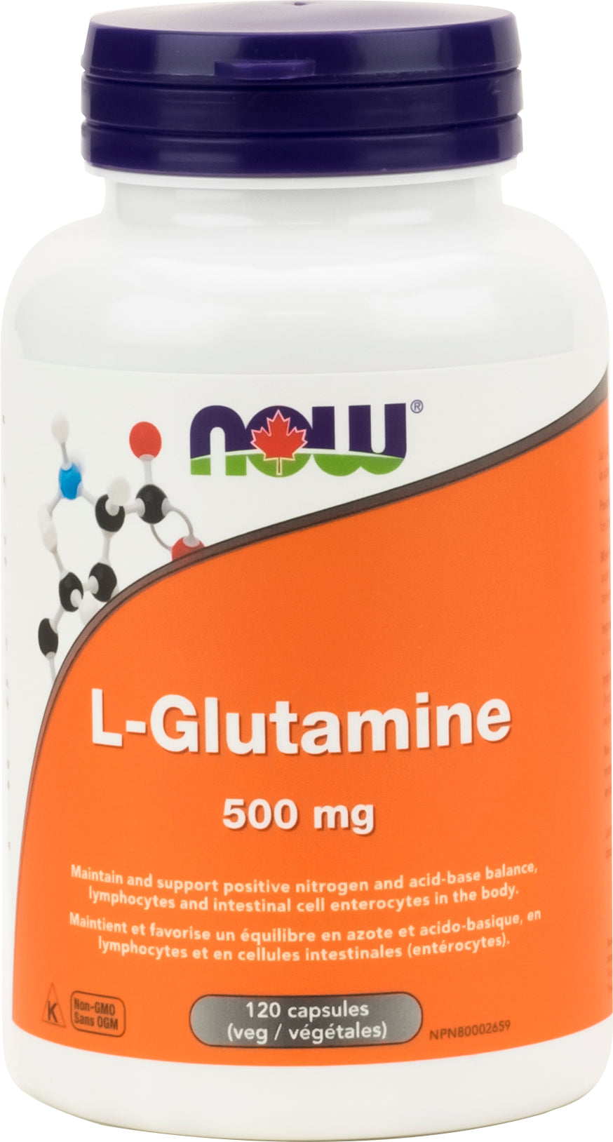 Now L-Glutamine 500mg 120 Capsules