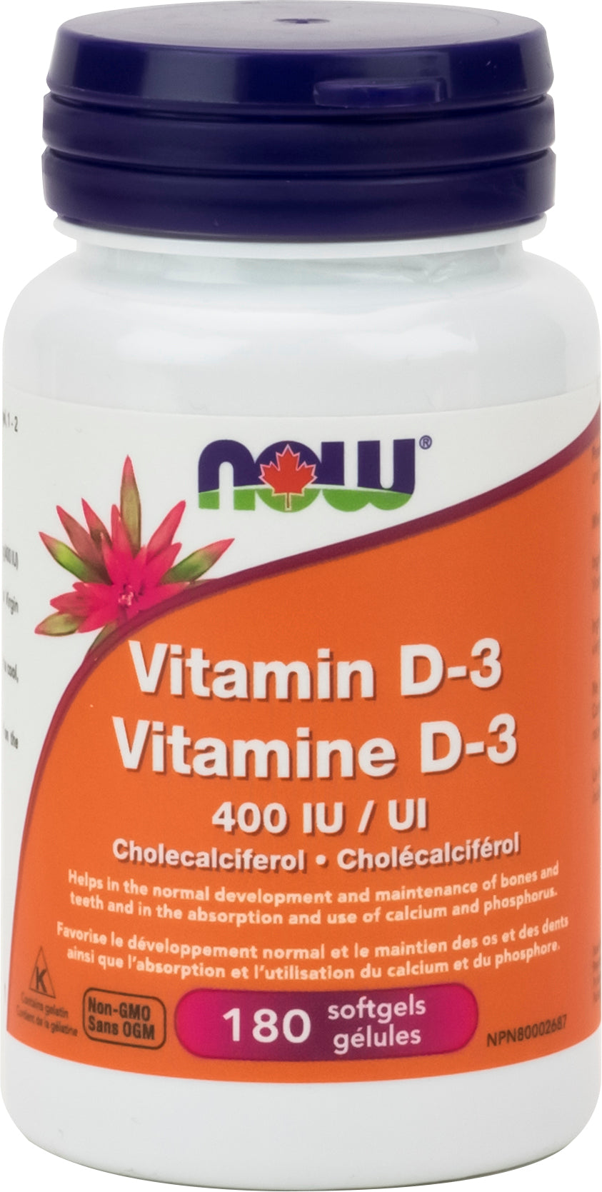 Now Vitamin D-3 400 iu Sgels 180 Capsules (Discontinued)