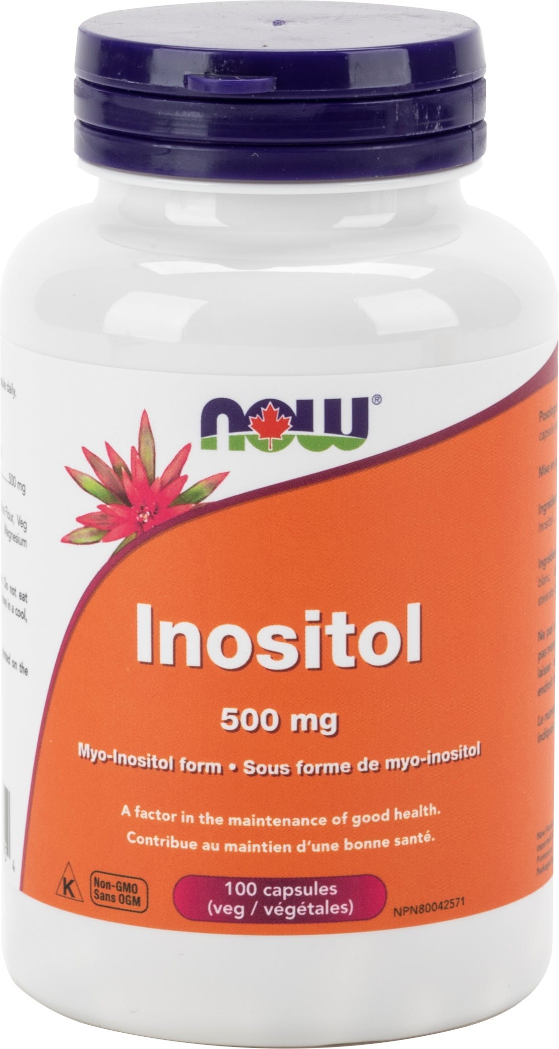 NOW Inositol 500mg 100 Capsules