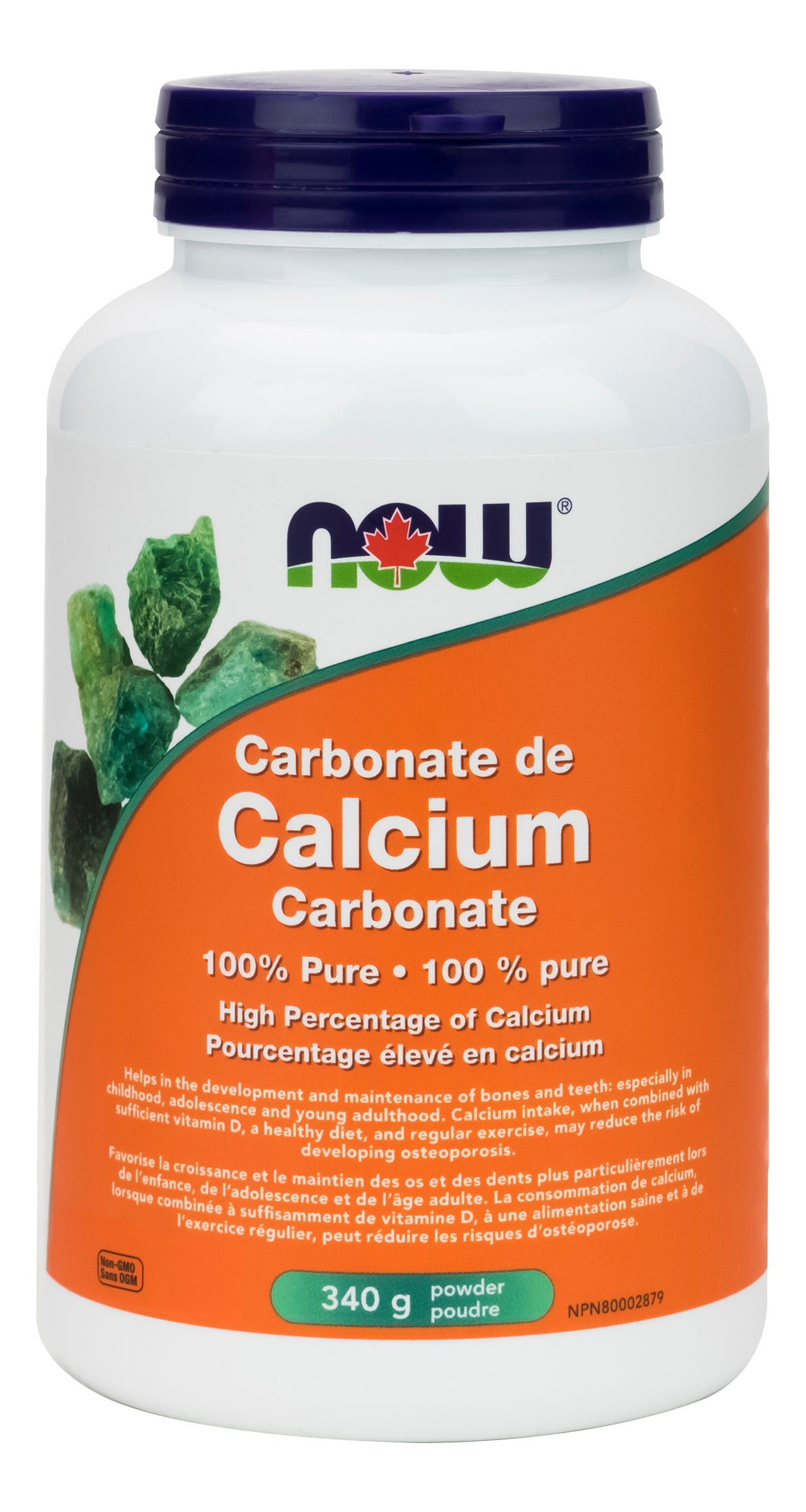 NOW Calcium Carbonate 100% Pure Powder 340g