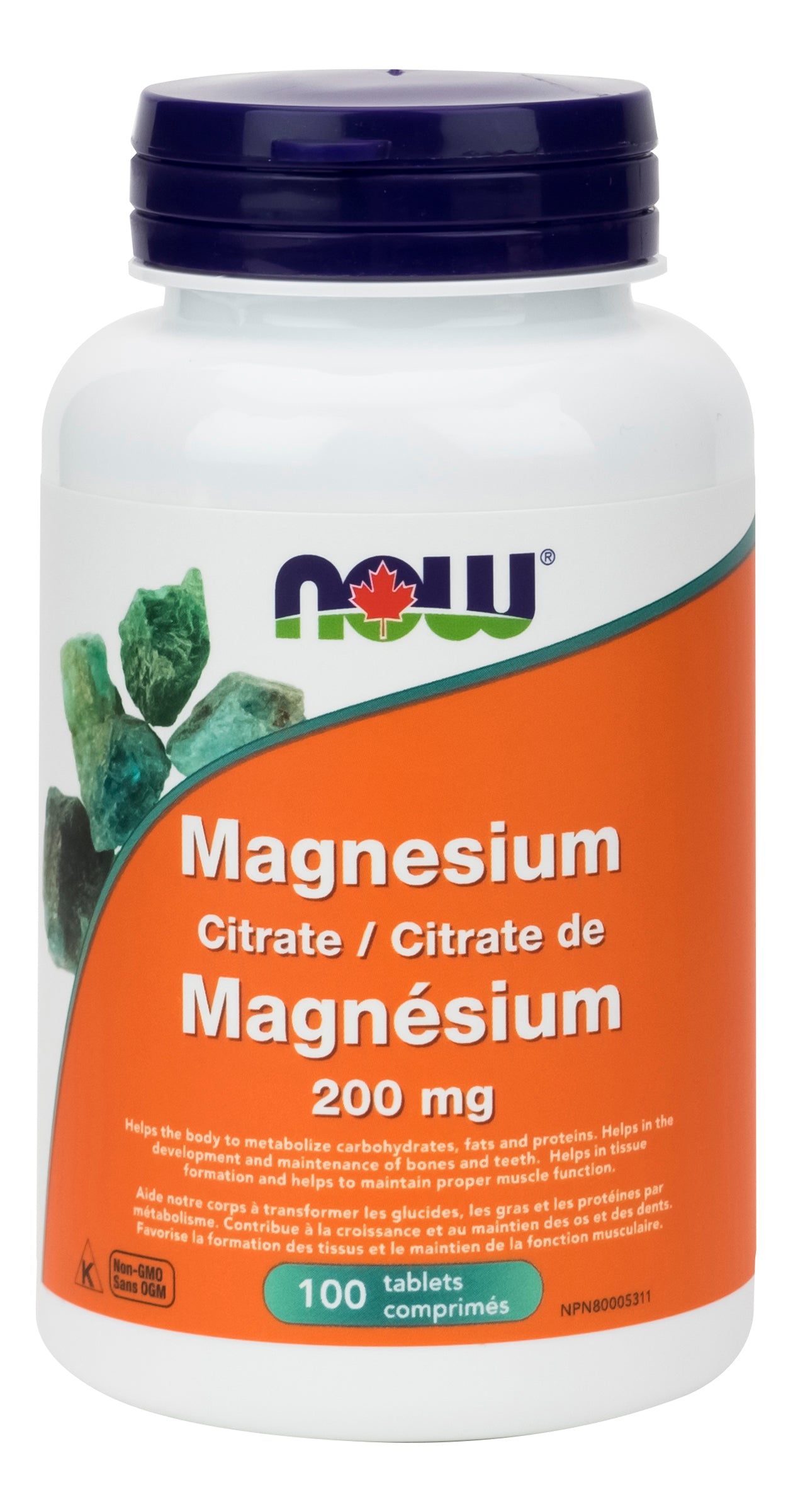 NOW Magnesium Citrate 200mg 100 Tablets