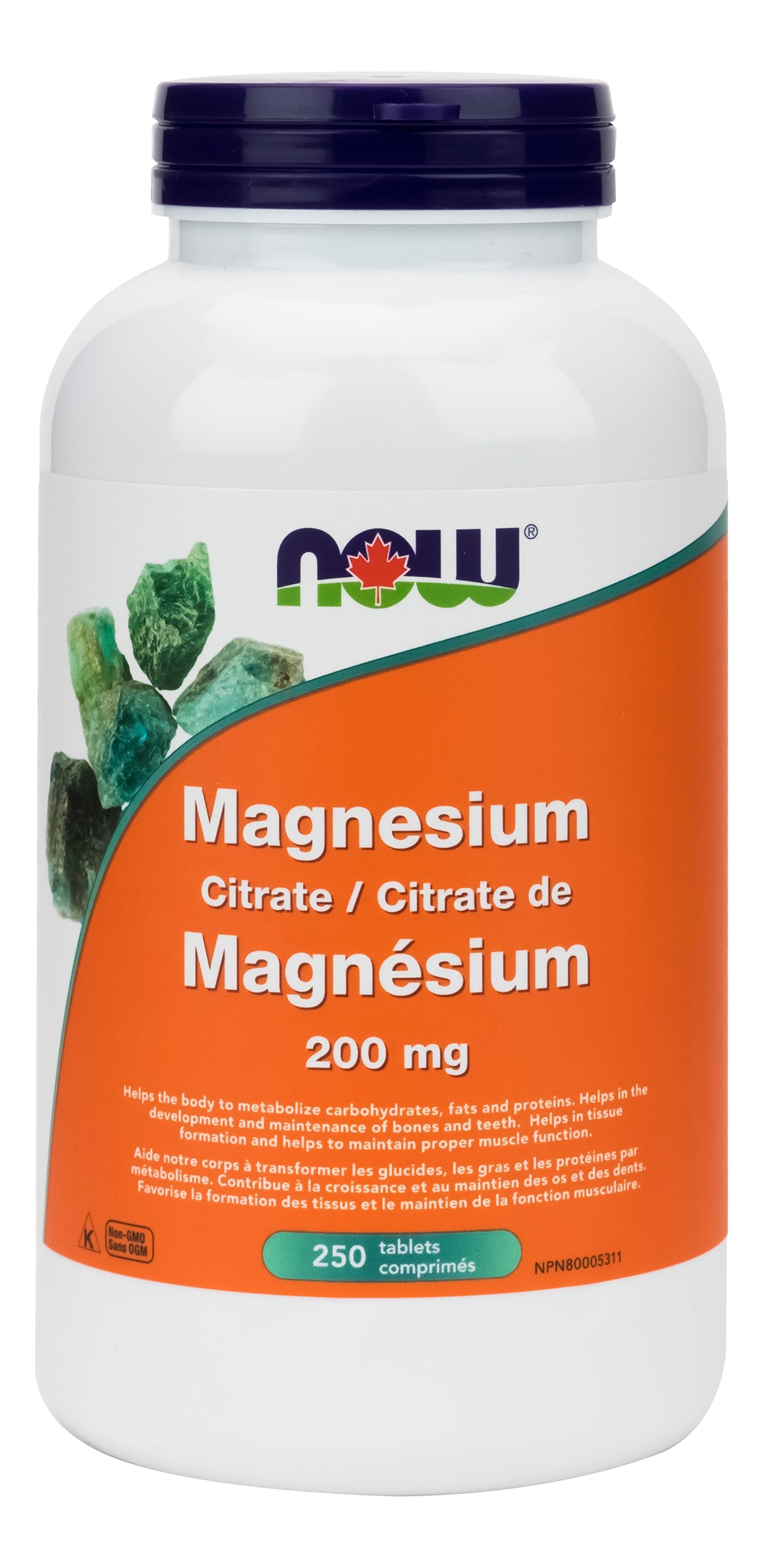 NOW Magnesium Citrate 250 Tablets