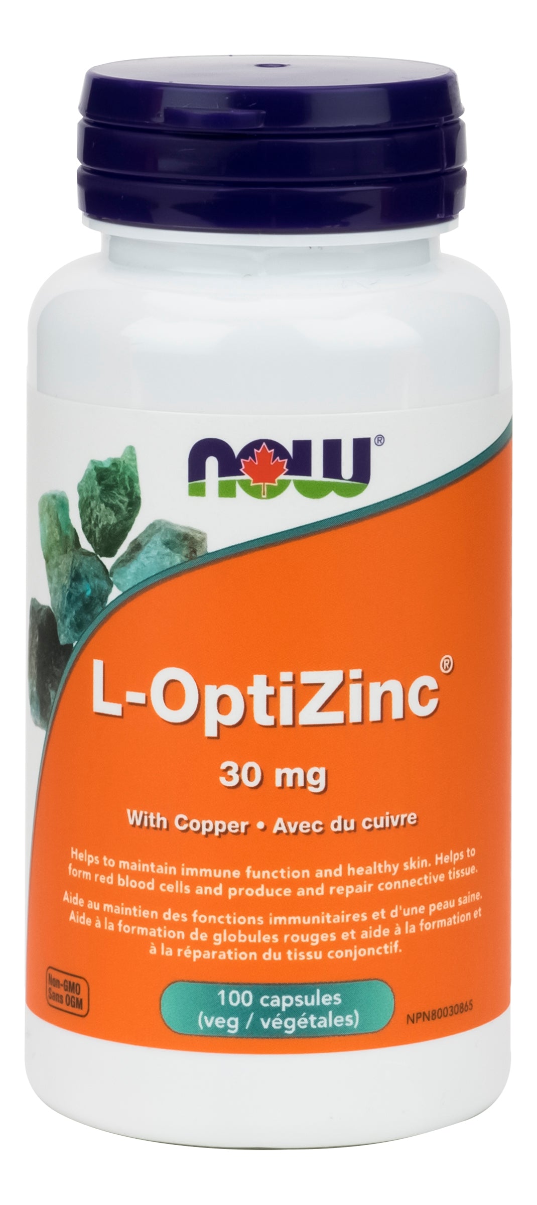 NOW L-OptiZinc 100 Vegetarian Capsules