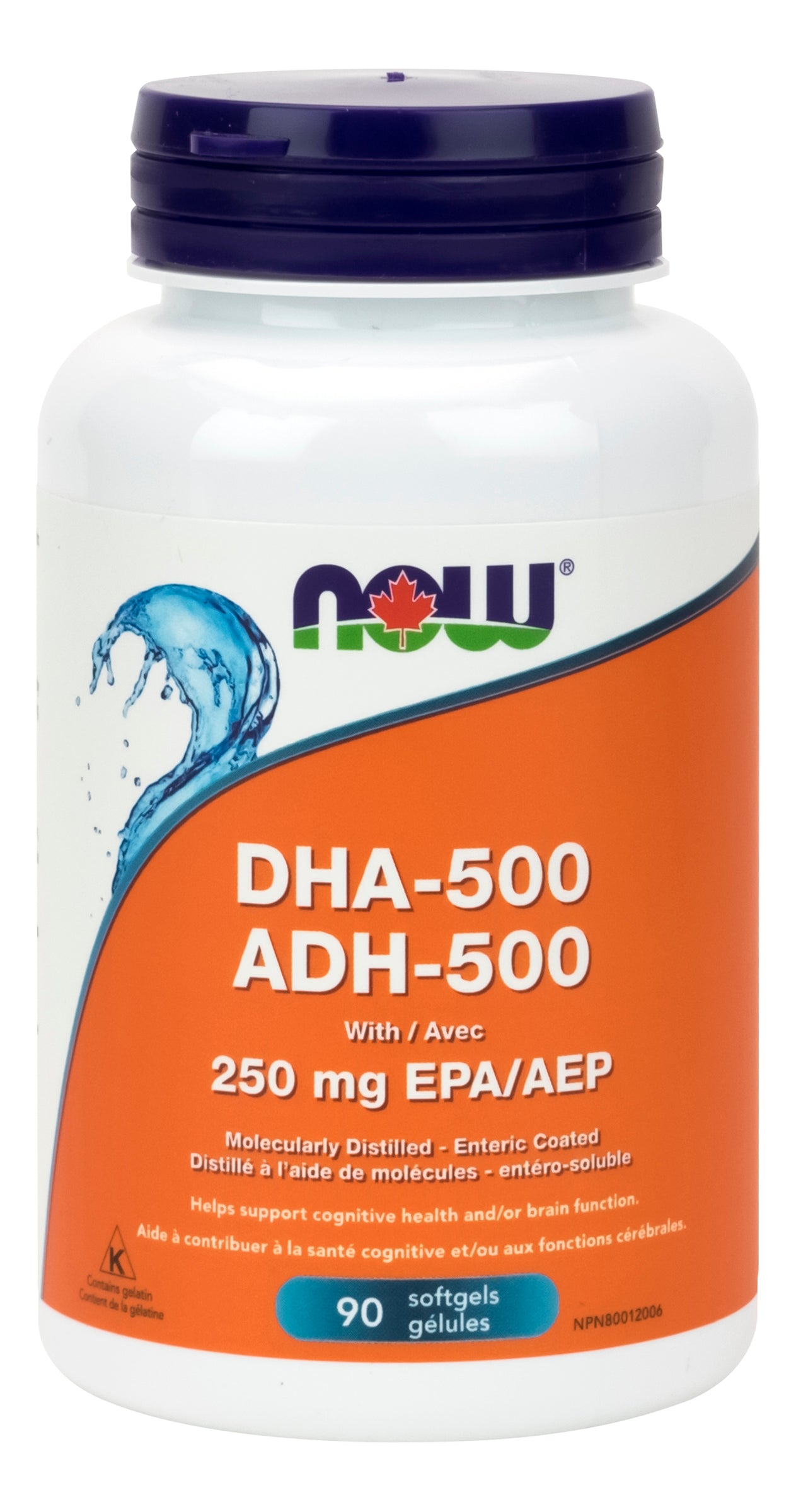 NOW DHA-500 1000mg 90 Softgels