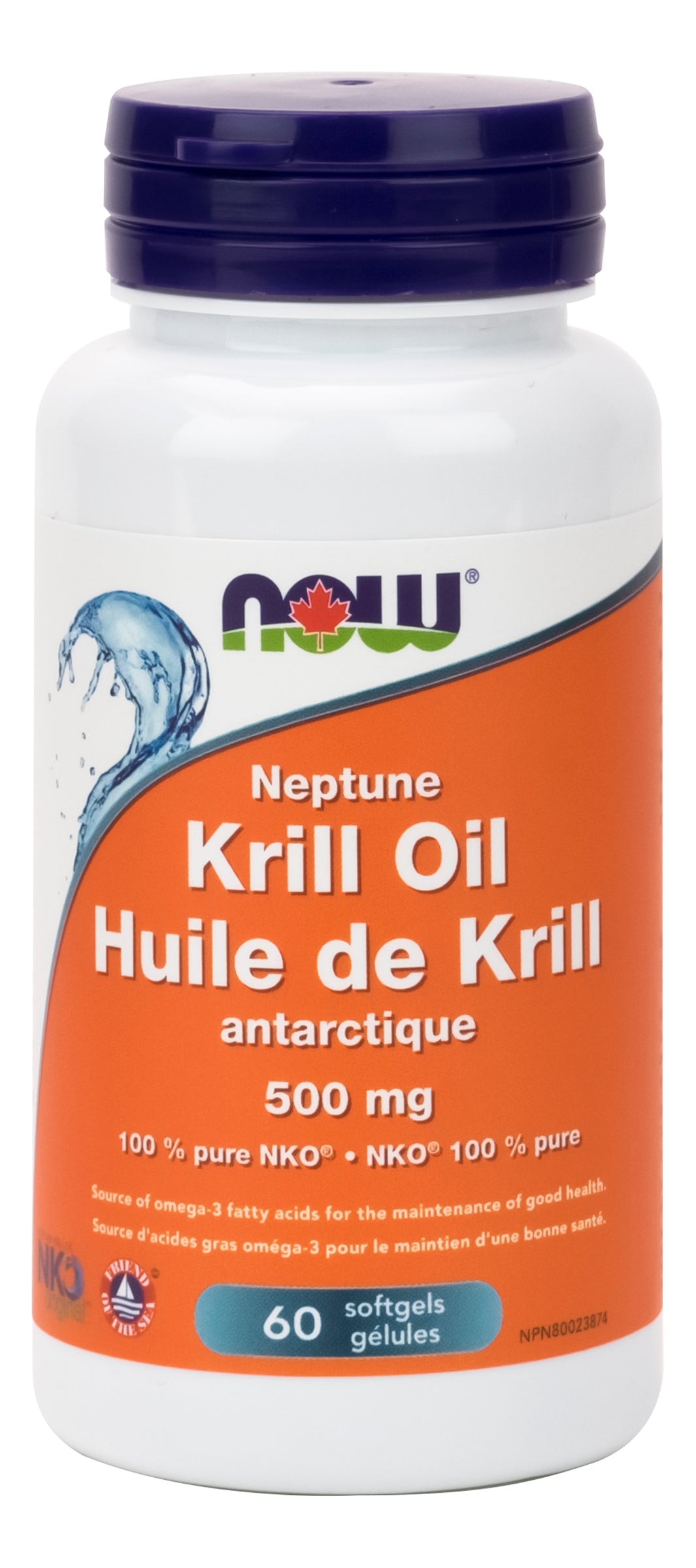 NOW Neptune Krill Oil 500mg 60 Gelatin Capsules