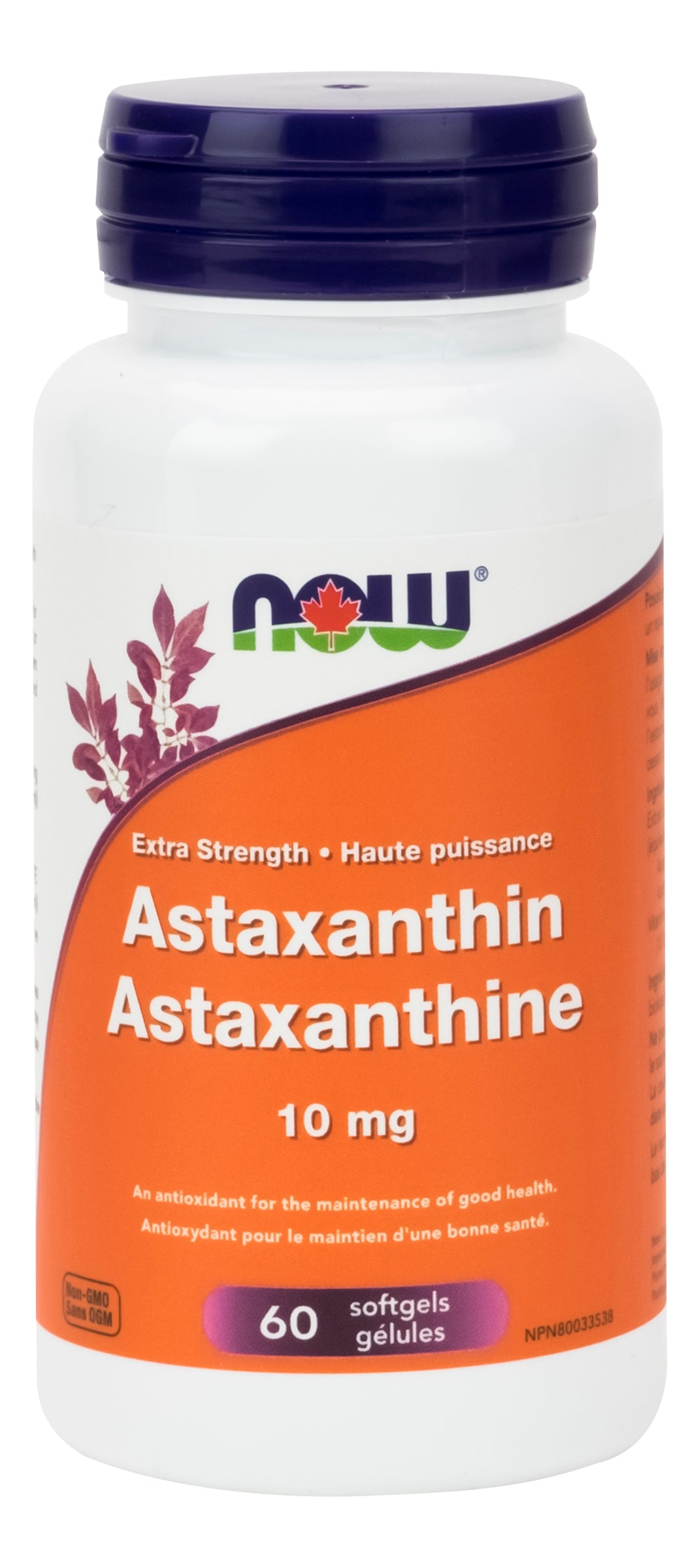 NOW Astaxanthin 10mg 60 Softgels