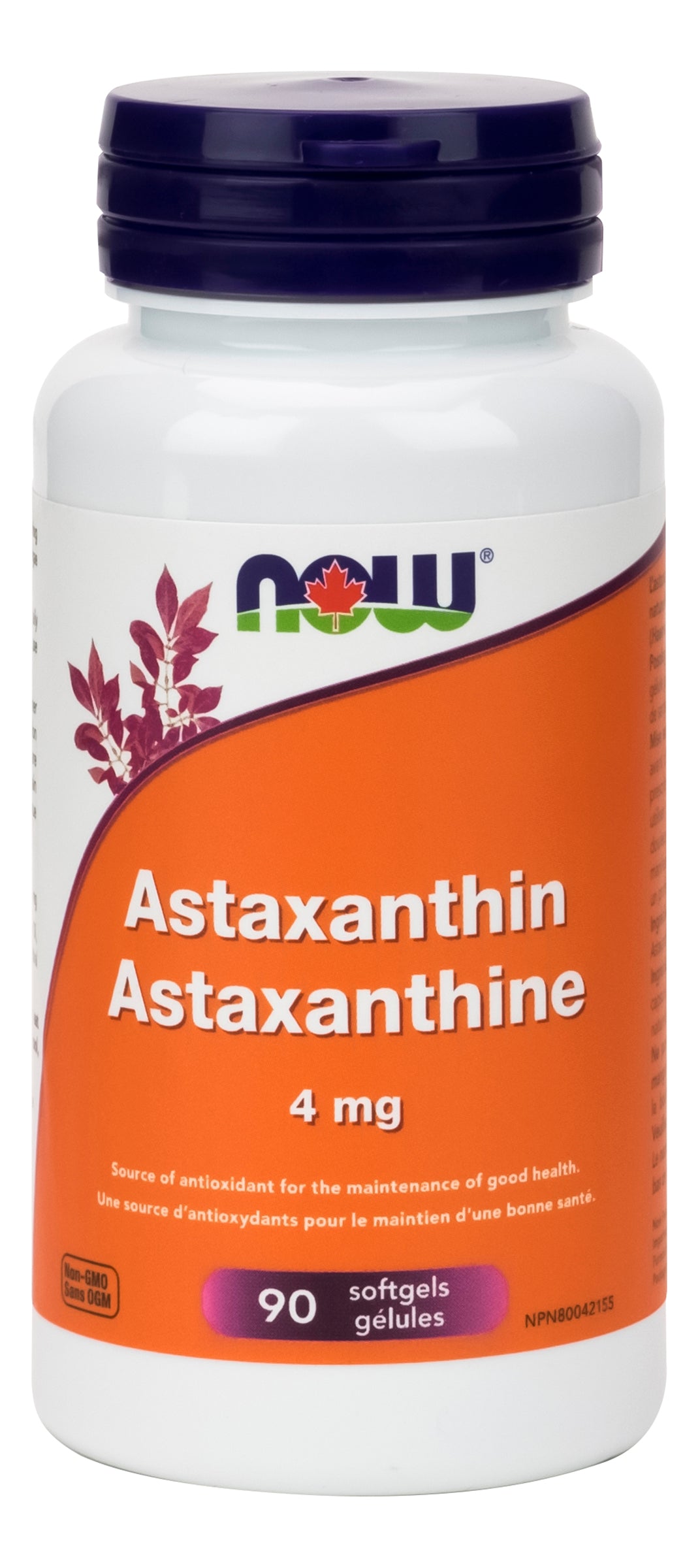 NOW Astaxanthin 4mg 90 Gelatin Capsules