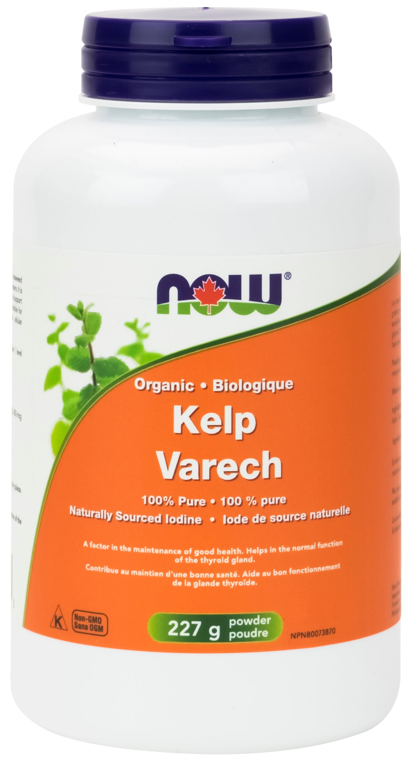 NOW Kelp Powder 100% Pure 227g