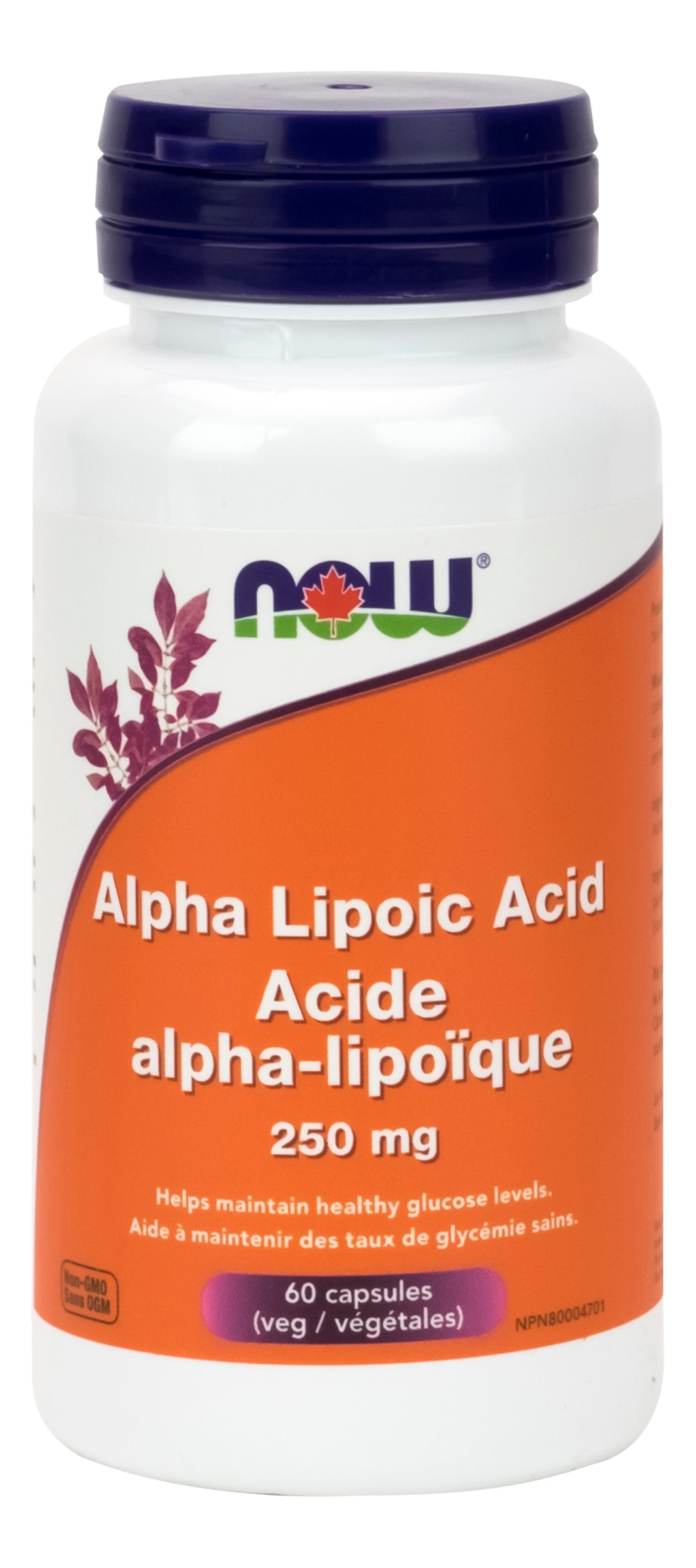 NOW Alpha Lipoic Acid 250mg 60 Vegetarian Capsules