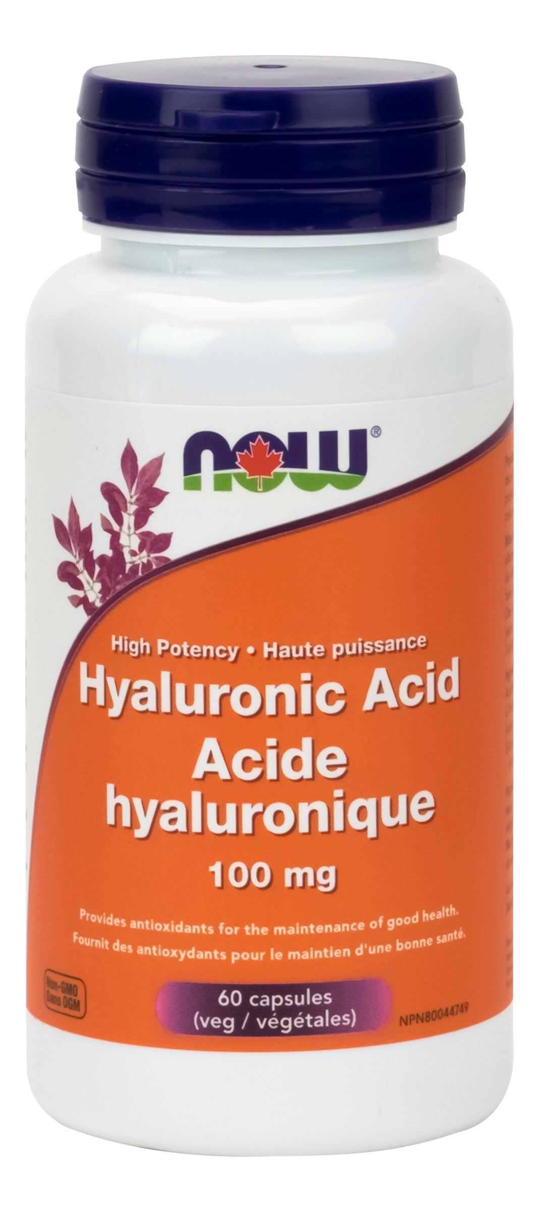 NOW Hyaluronic Acid 100mg+60 Vegetarian Capsules