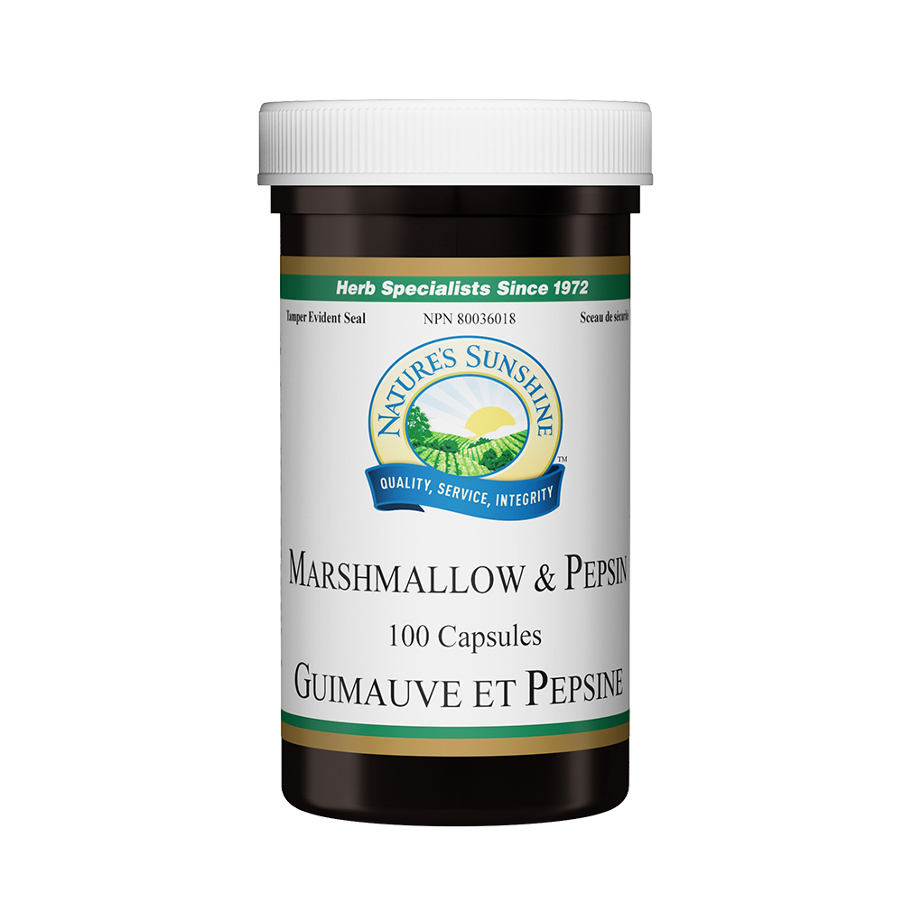 Nature's Sunshine Marshmallow & Pepsin 100 Capsules