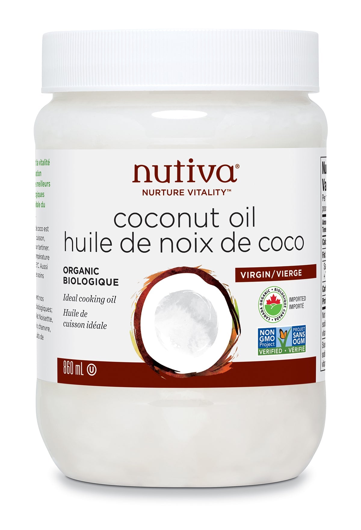 Nutiva Organic Virgin Coconut Oil 860ml