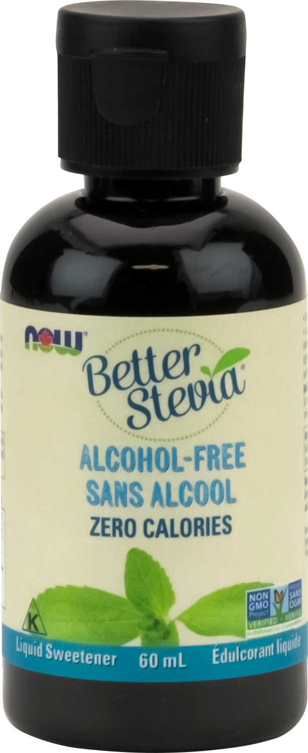 Now BetterStevia Liquid Sweetener Alcohol Free 60ml