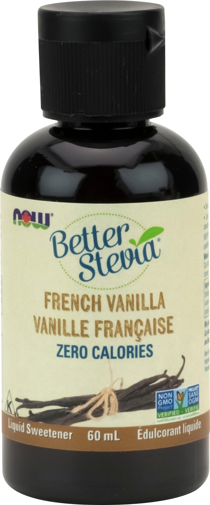NOW Better Stevia Liquid French Vanilla 60ml