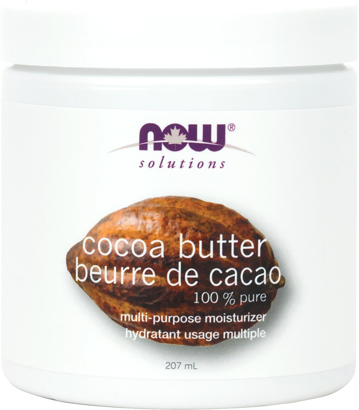 NOW Cocoa Butter, 100% Pure 207ml