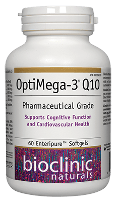 Bioclinic Naturals OptiMega-3 Q10 60 EnteriPure Softgels