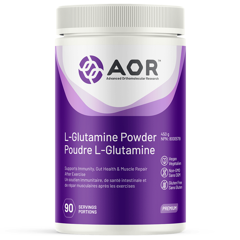 AOR L-Glutamine Powder 90 Servings 454g