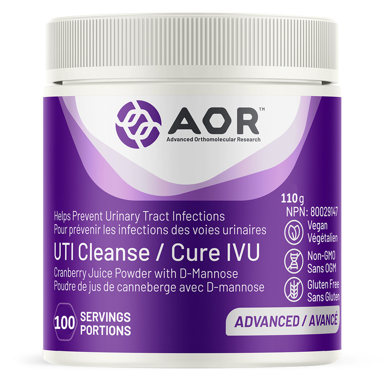 AOR Uti Cleanse 110g Powder (Discontinued, substitute with 55g)