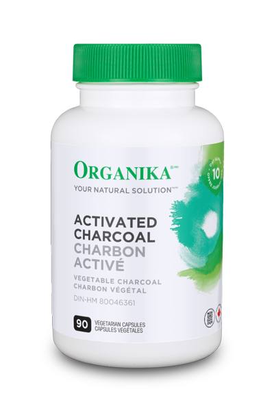 Organika Activated Charcoal 90 Vegetarian Capsules