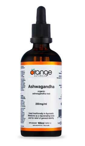 Orange Naturals Ashwagandha 250mg/ml Tincture 100ml