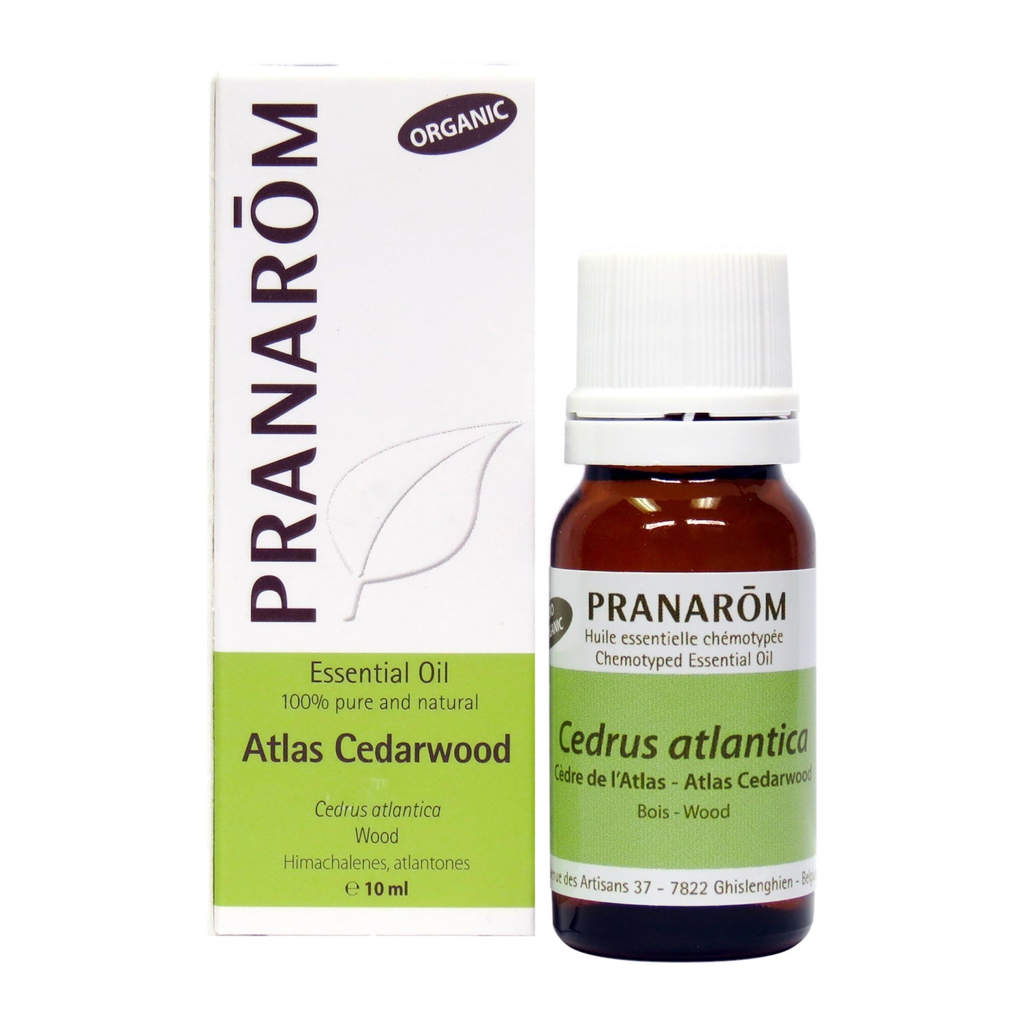 Pranarom 100% Pure Organic Atlas Cedarwood Essential Oil 10ml