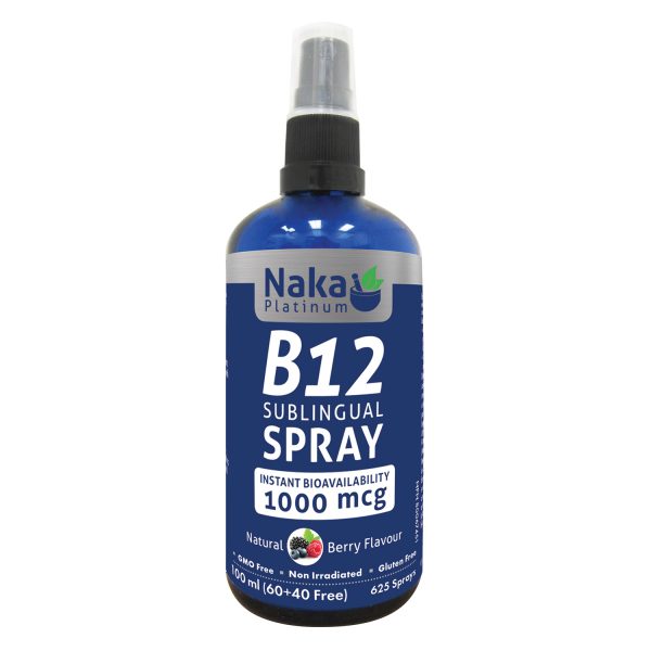 Naka Platinum B12 Sublingual Spray 1000mcg 100mL