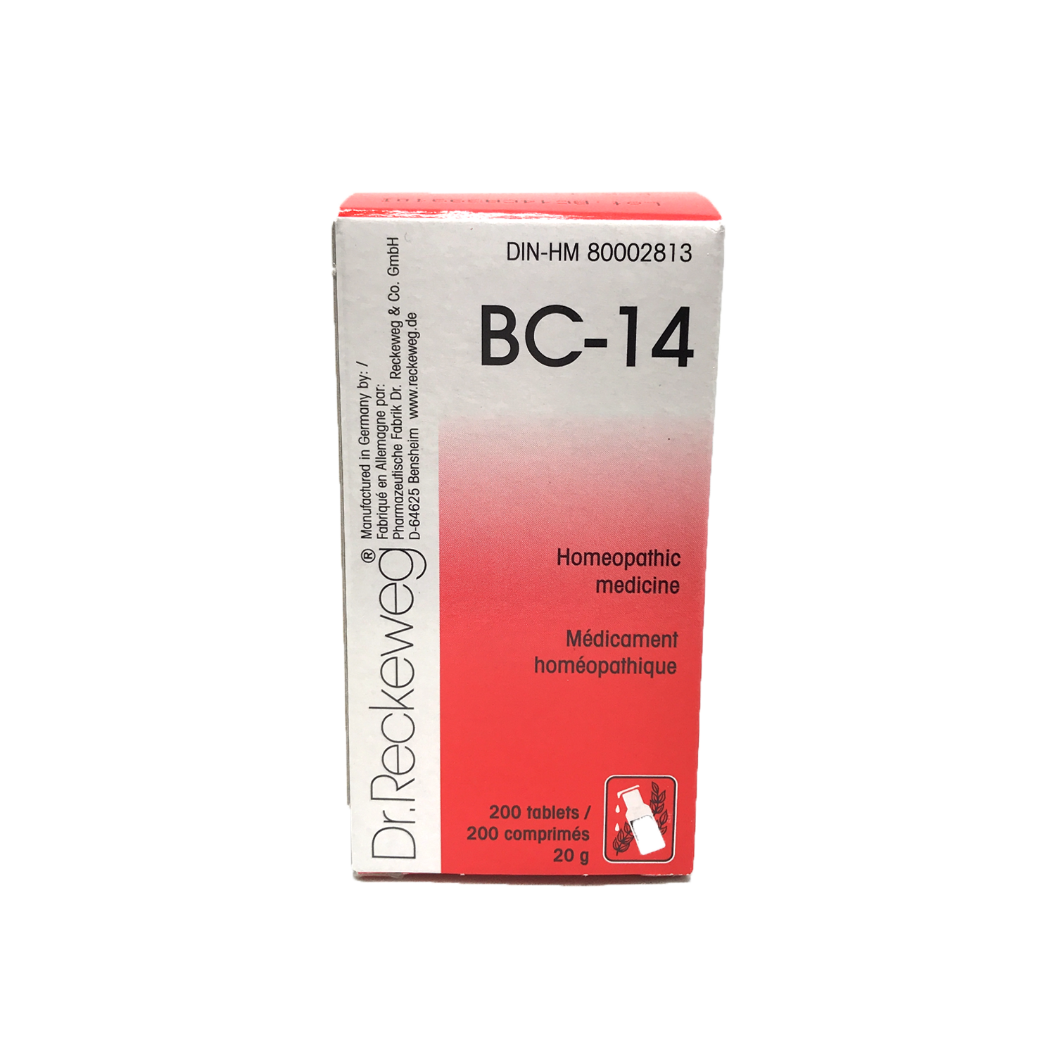 Dr. Reckeweg BC-14 200 Tablets 20g