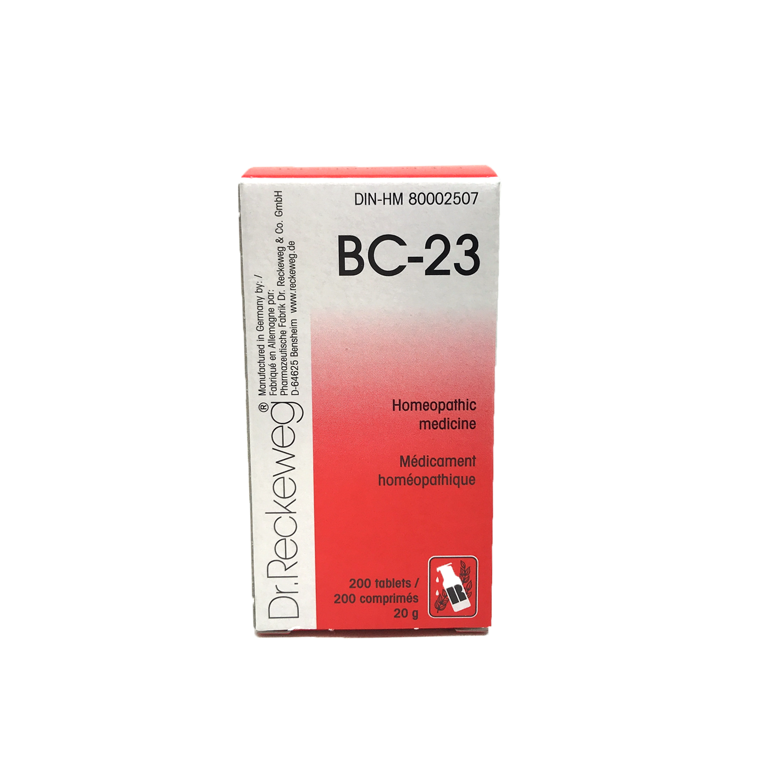 Dr. Reckeweg BC-23 200 Tablets 20g