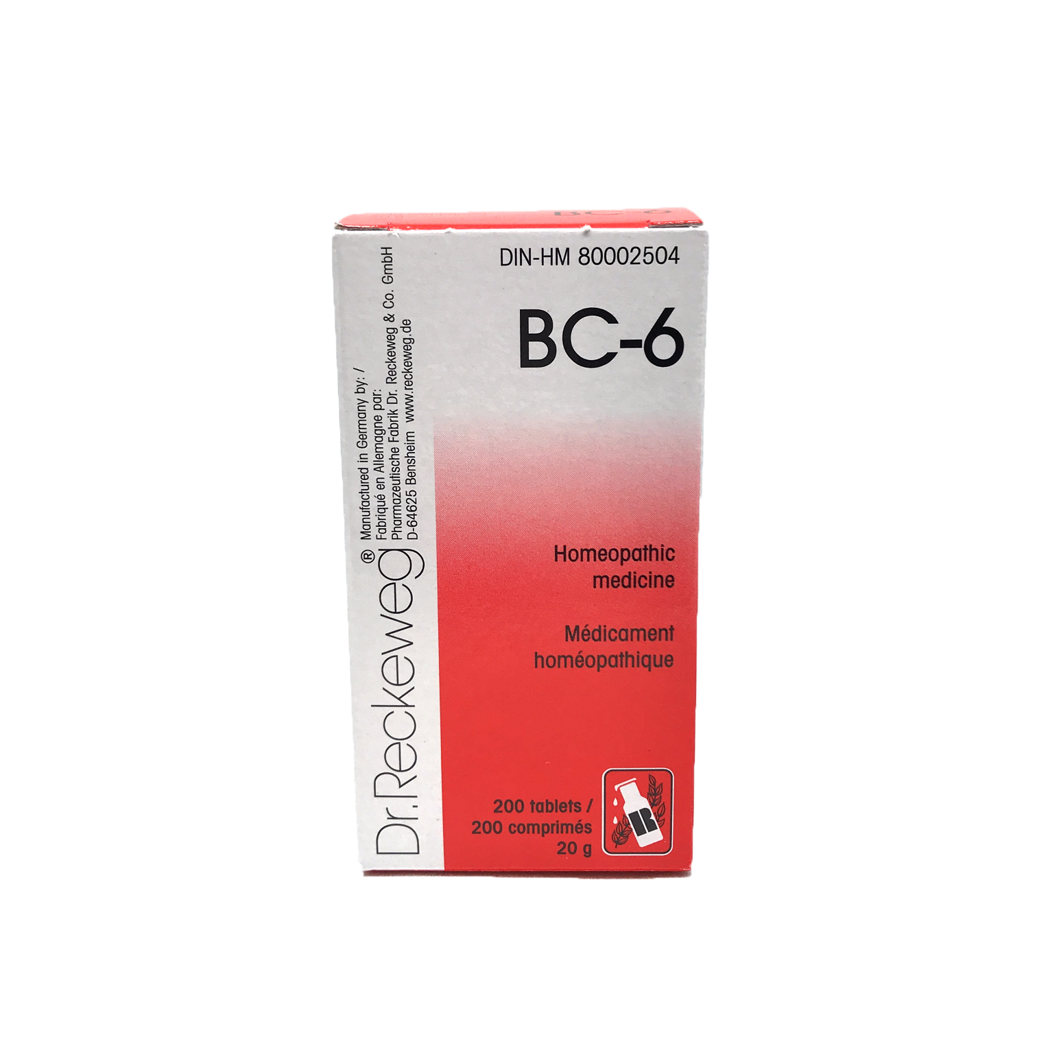 Dr. Reckeweg BC-06 200 Tablets 20g