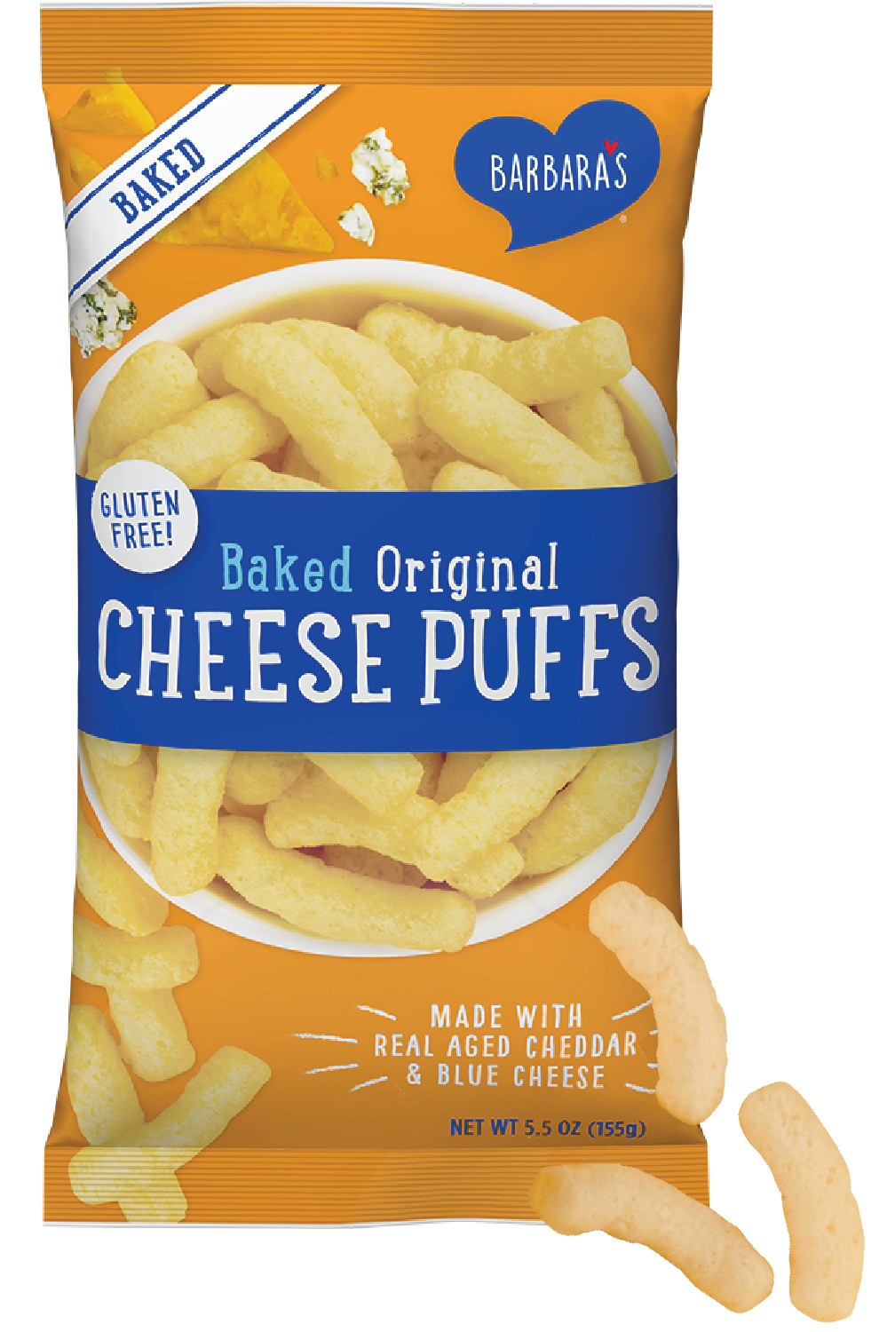 Barbara's Bakery Original Baked Cheese Puffs 155g