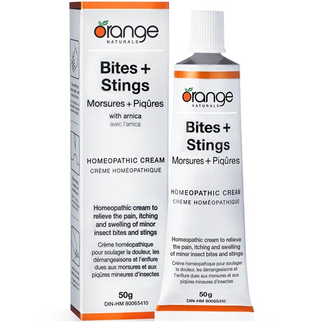 Orange Naturals Bites + Stings Homeopathic Cream 50g