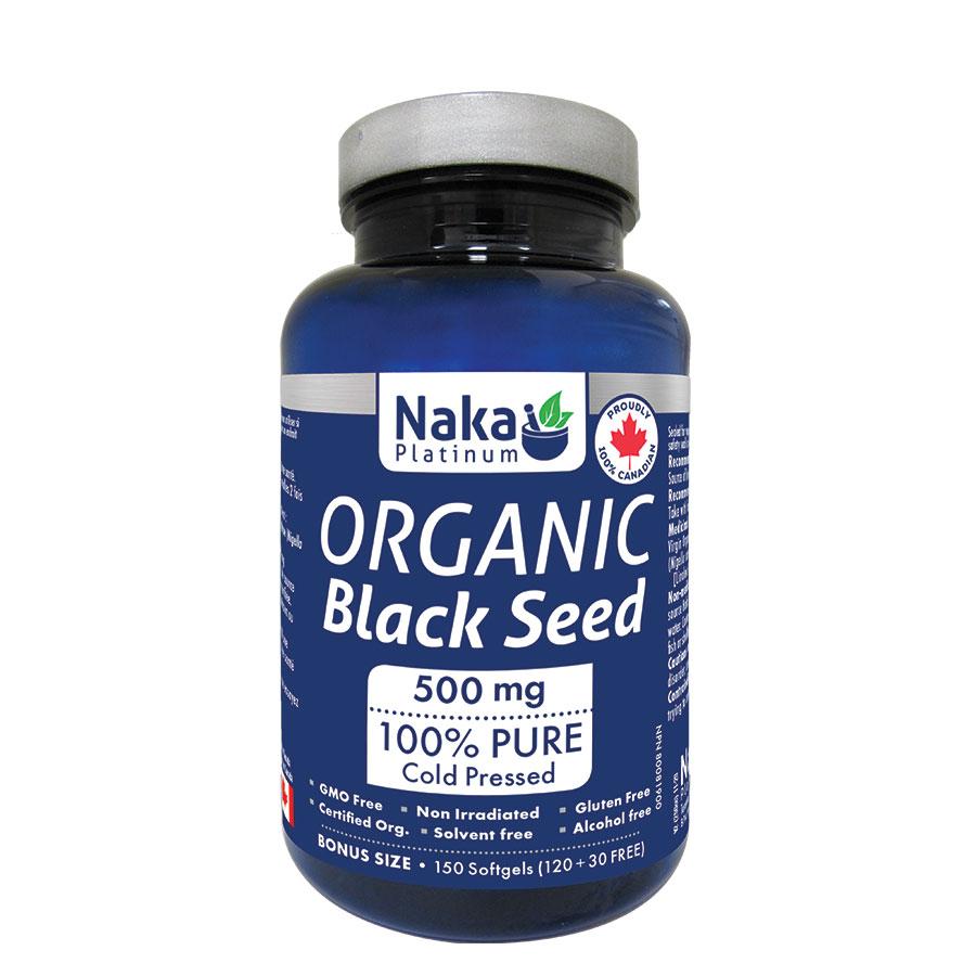 Naka Platinum Black Seed Oil 500mg 150 Softgels