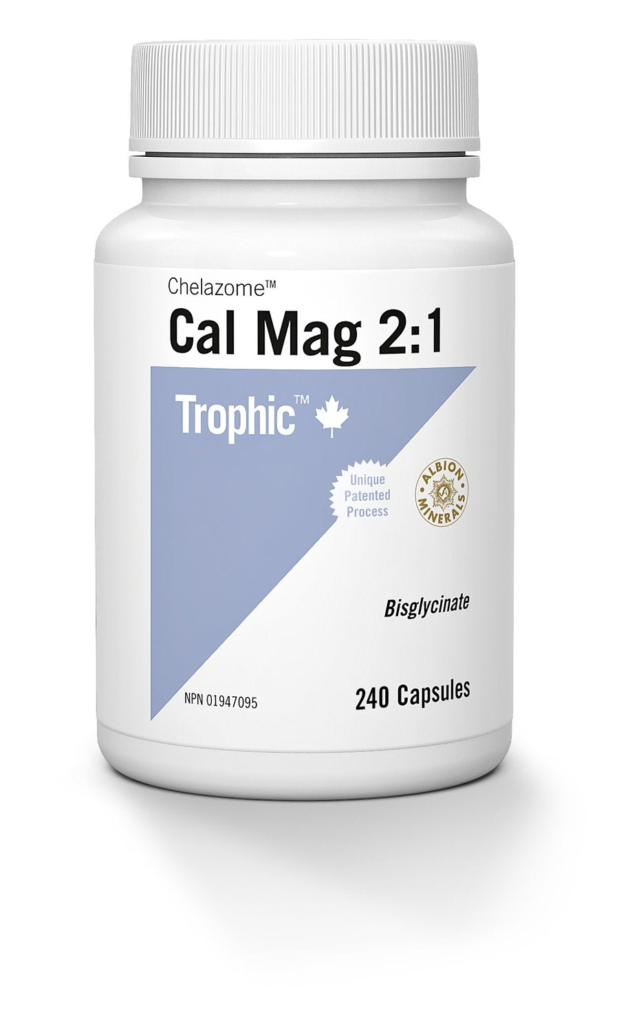 Trophic Chelazome Cal Mag 2:1 240 Capsules