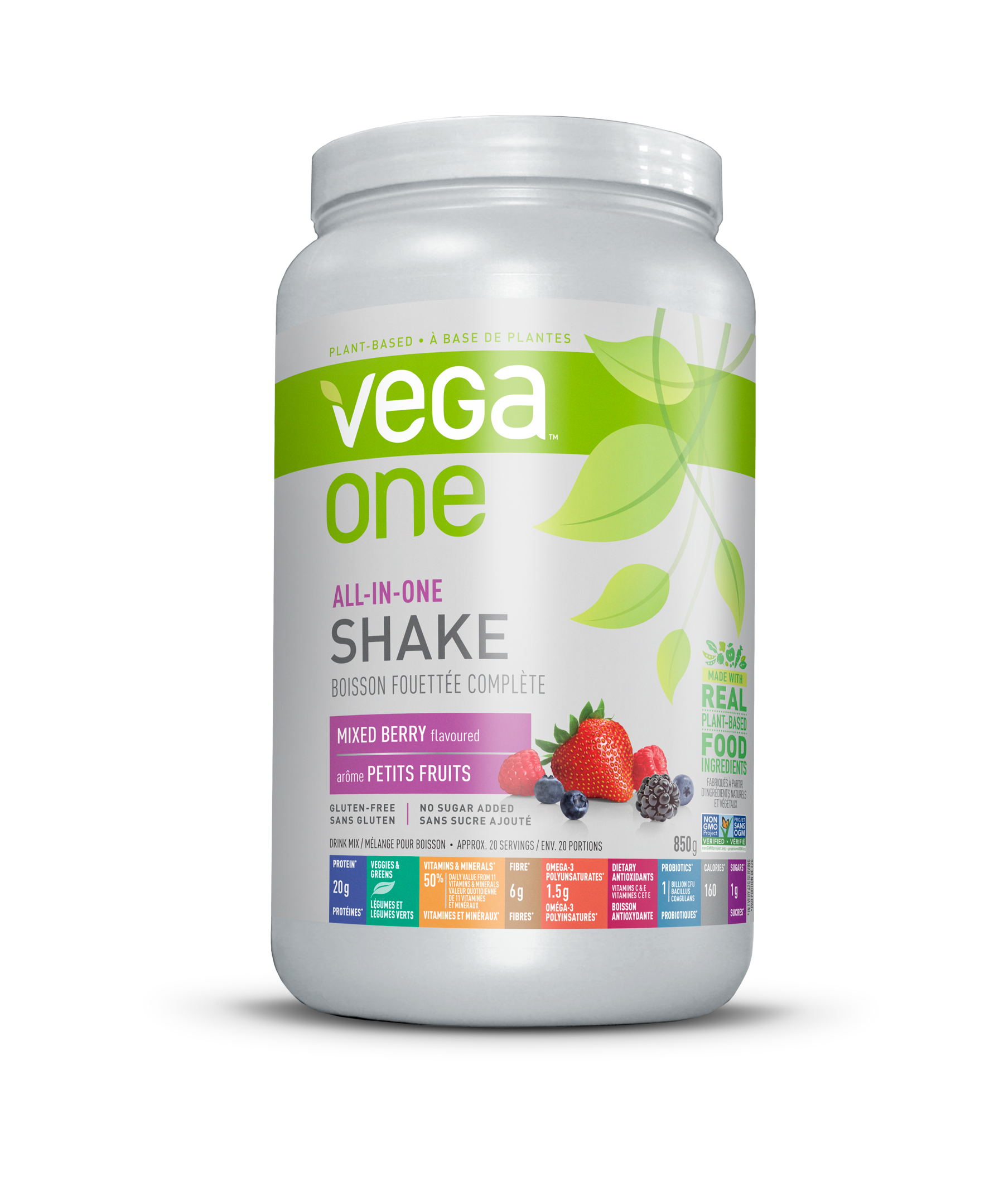 Vega One All-In-One Mixed Berry Shake 850g