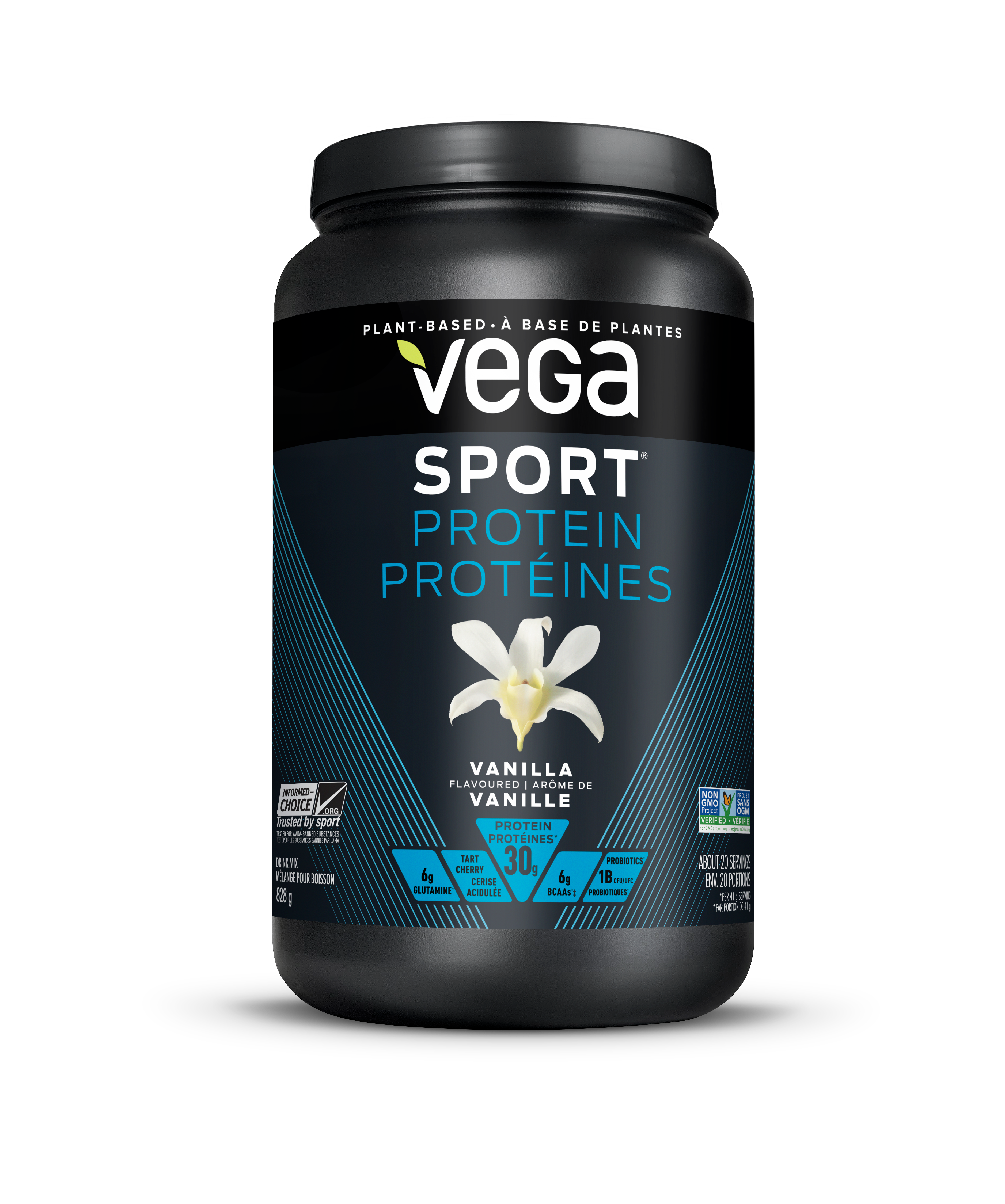 Vega Sport Vanilla Performance Protein, 828g