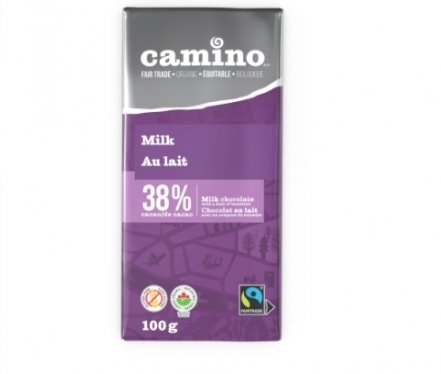 Camino Organic Milk Chocolate 38% Bar 100g